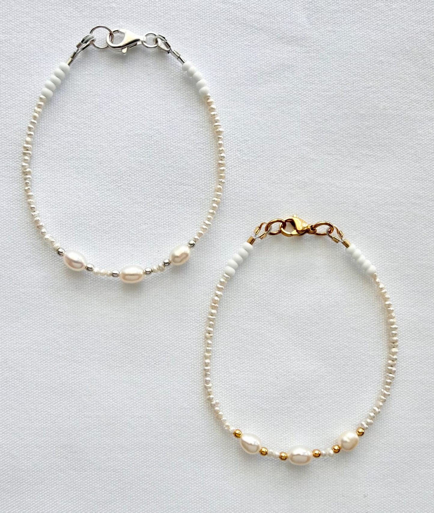 Freshwater pearl bracelets