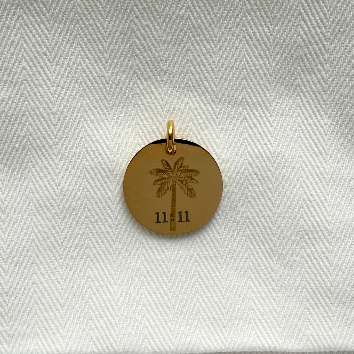 Palm Tree with 11:11 waterproof pendant