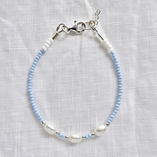 Sky Blue beaded bracelet