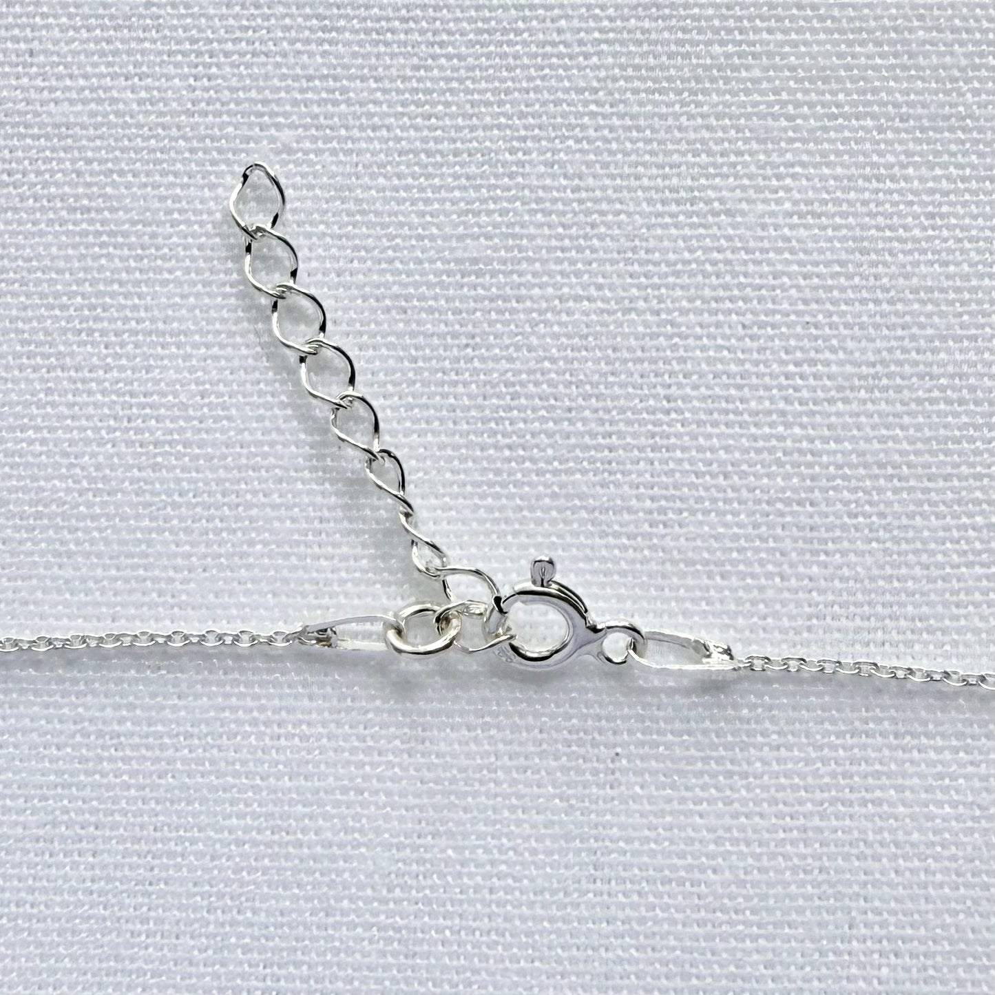 Petite Letter Necklace Sterling Silver
