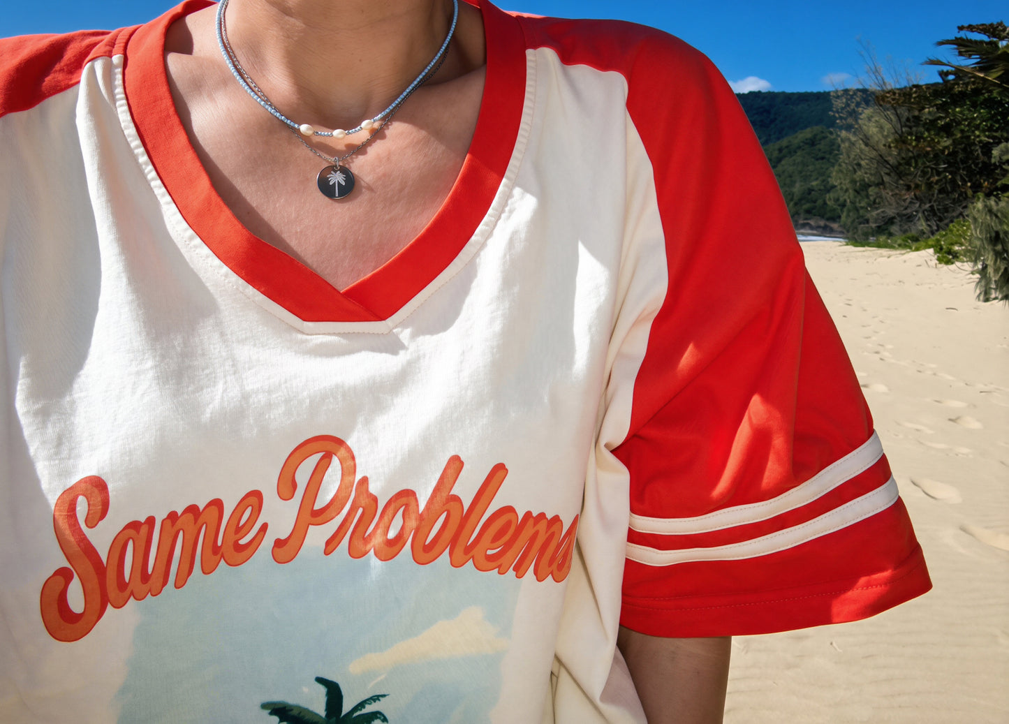 Palm Tree Necklace Stainless Steel