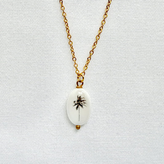Breeze palm tarnish resistant necklace