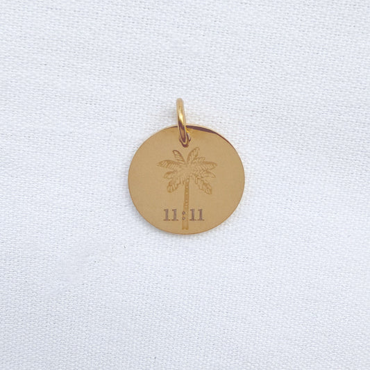 Palm Tree with 11:11 waterproof pendant