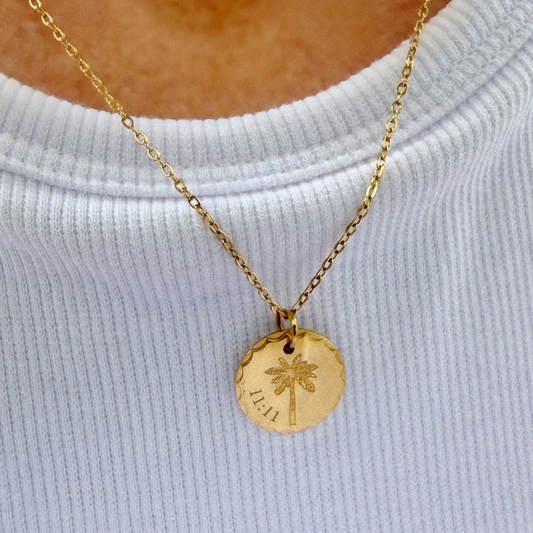 11:11 Sunlit Palm necklace