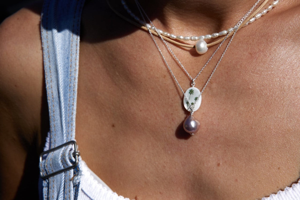Collier Palmiers en argent sterling