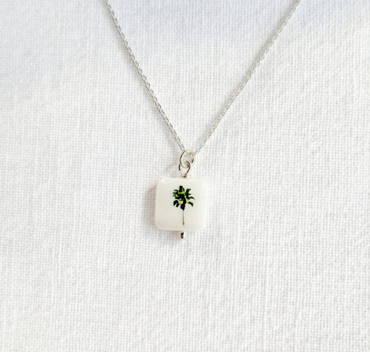 Palm Tree on sterling silver chain