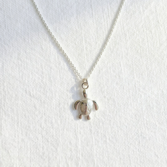 Collier tortue en argent sterling