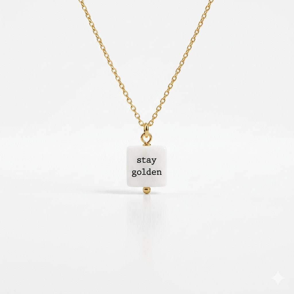 Stay Golden 24k gold plated sterling silver
