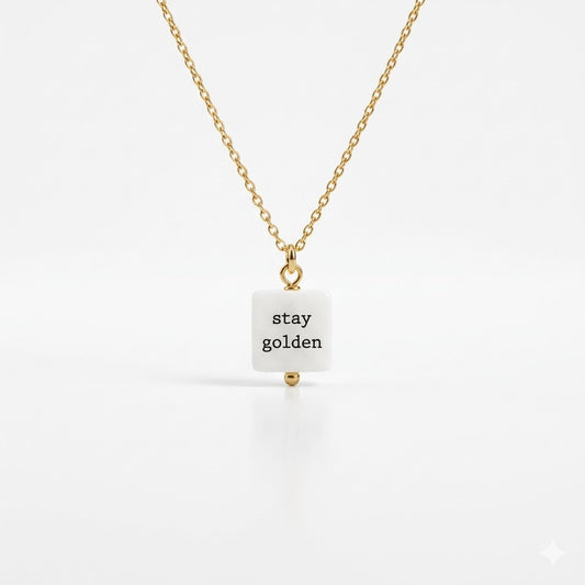 Stay Golden 24k gold plated sterling silver