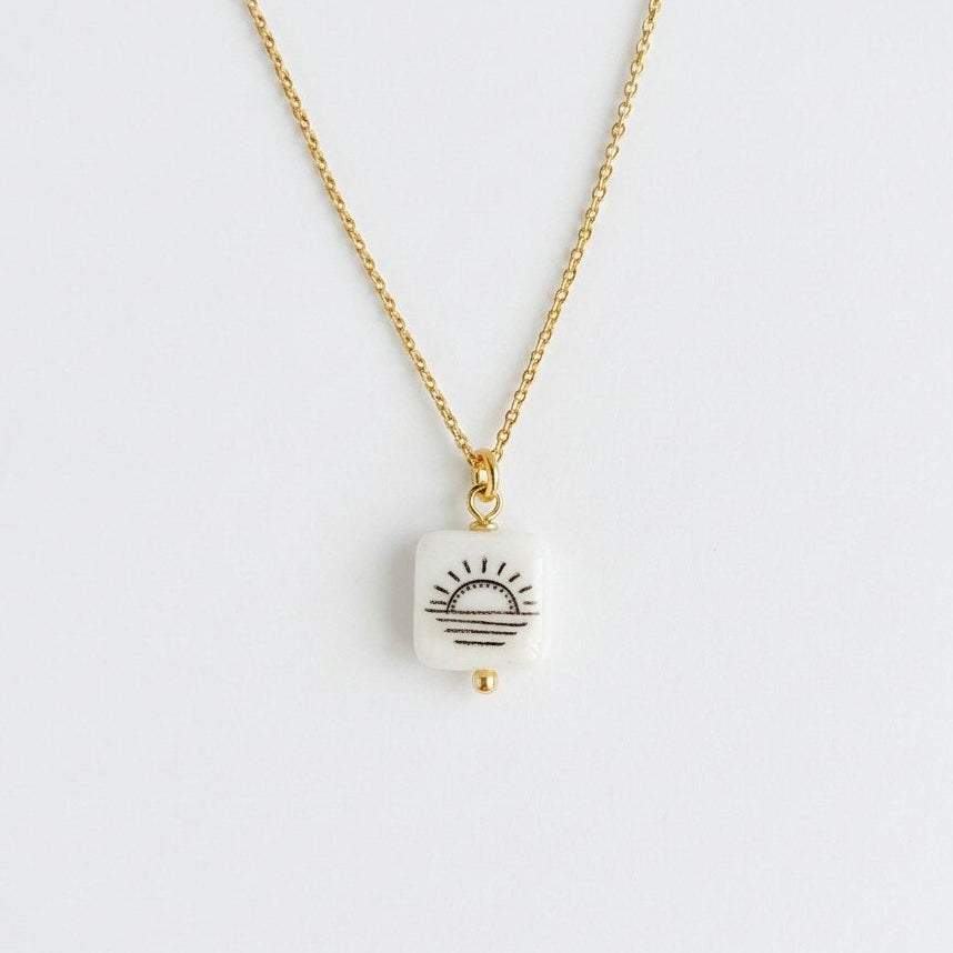 Sunrise 24k Gold Plated sterling silver necklace
