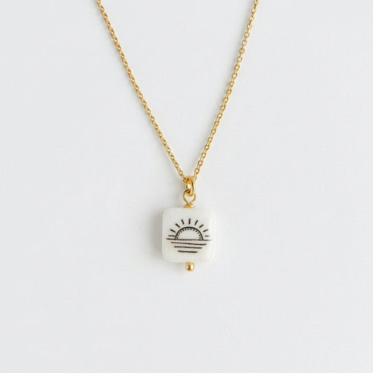 Sunrise 24k Gold Plated sterling silver necklace