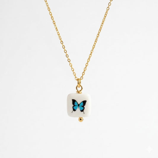Ulysses Butterfly on Gold Fine Chain