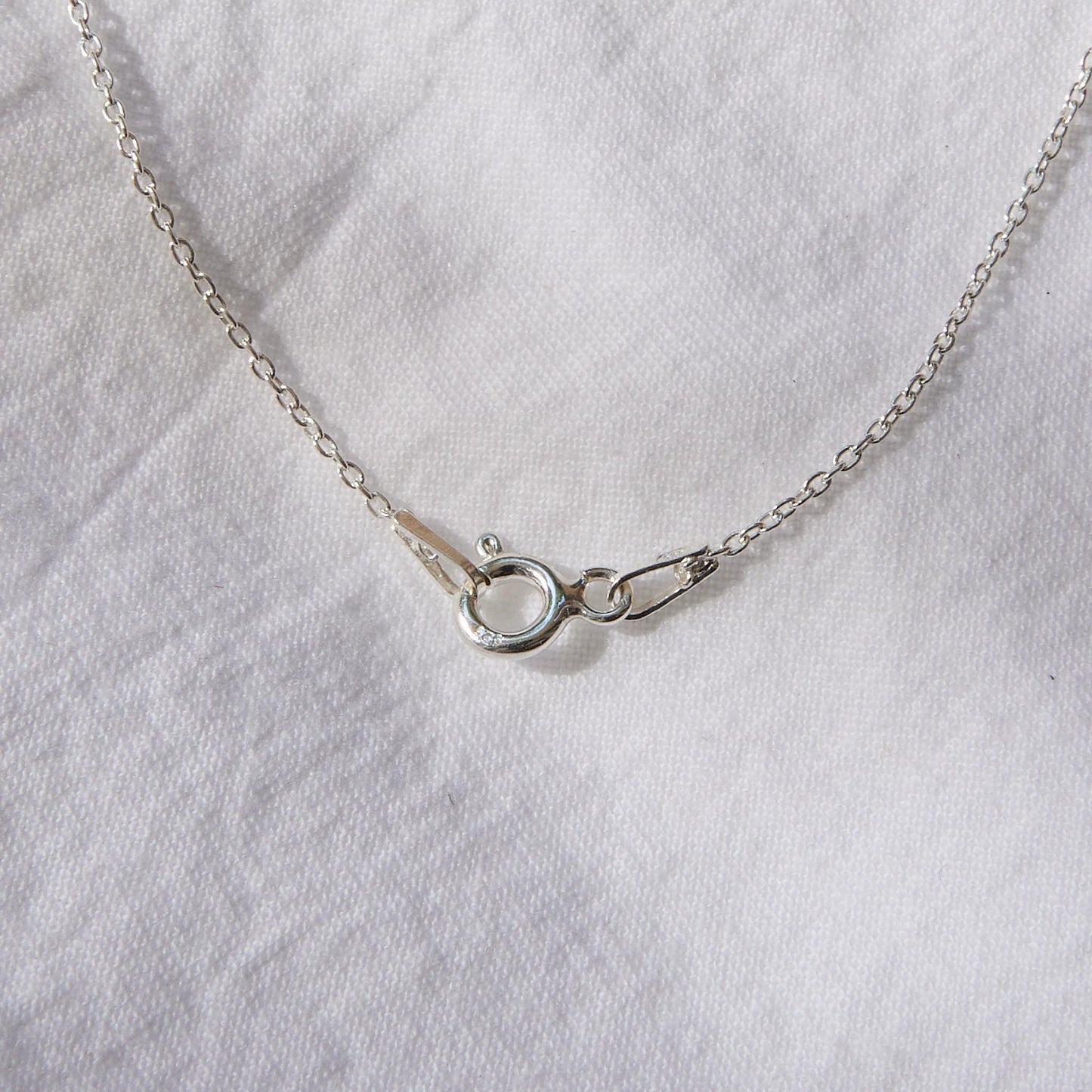Compass and Pearl Necklace sterling silver