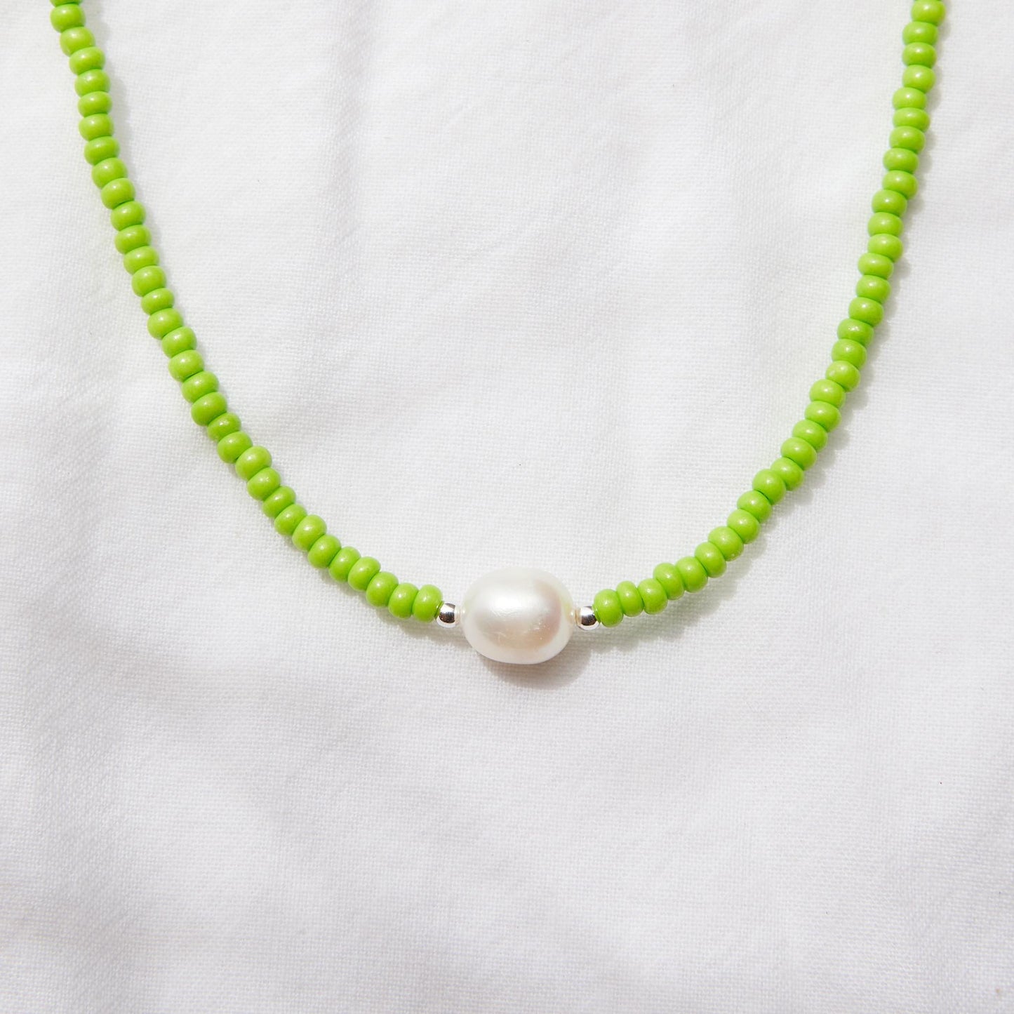 Lime Green love necklace