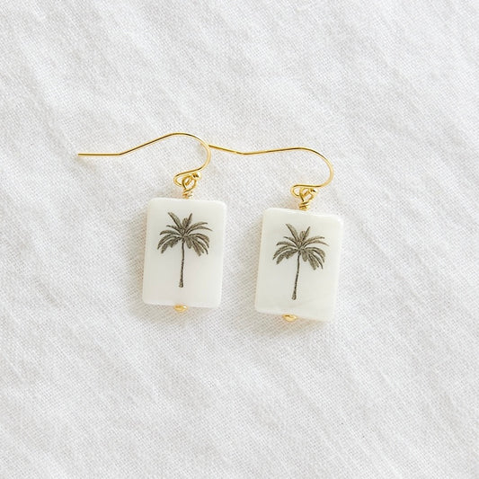 Palm Tree silhouette earrings