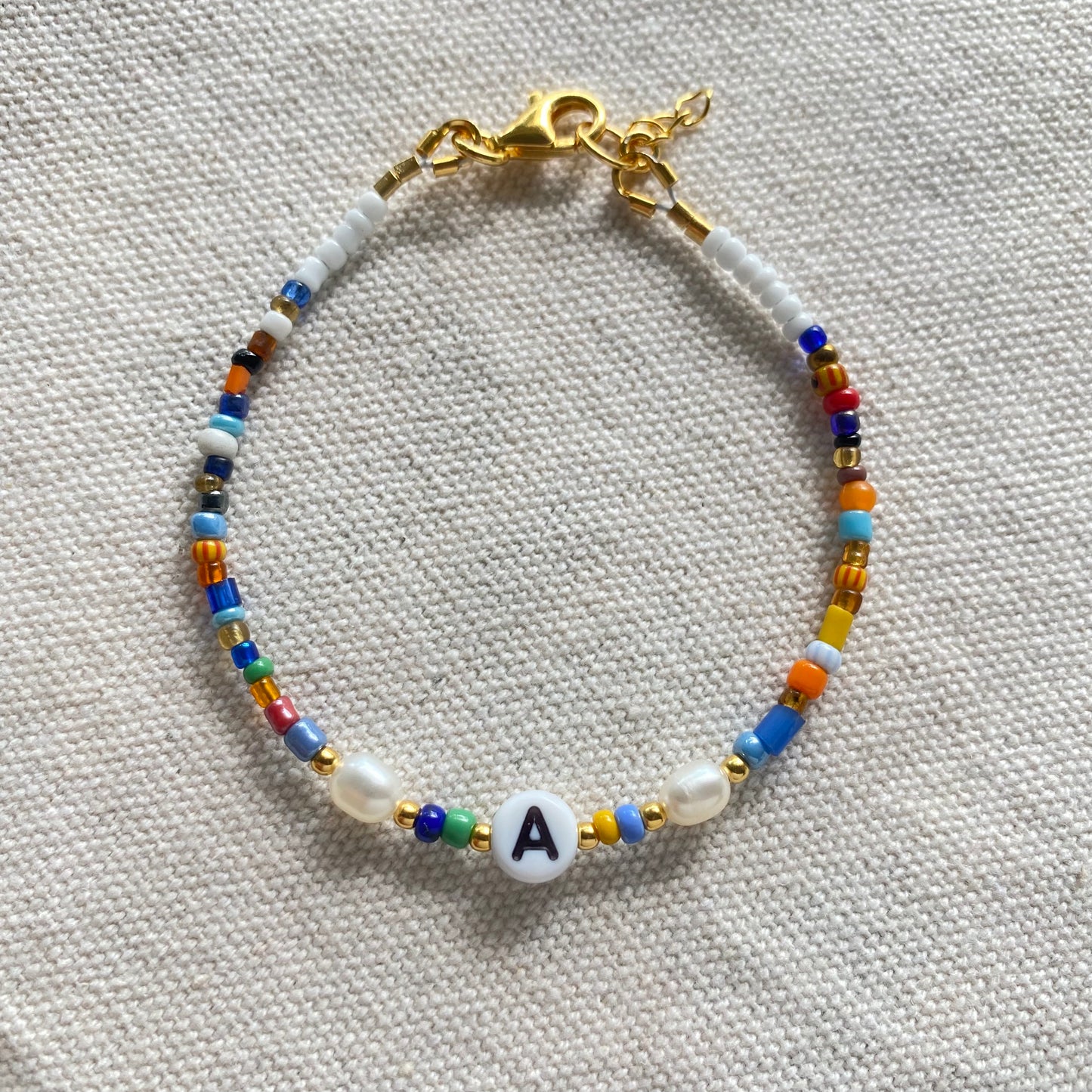Personalised Bracelet with Freshwater Pearls