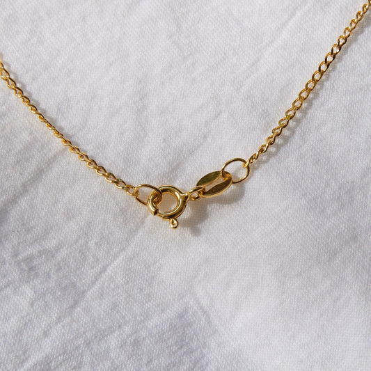 11:11 Collier en argent sterling plaqué or 24 carats