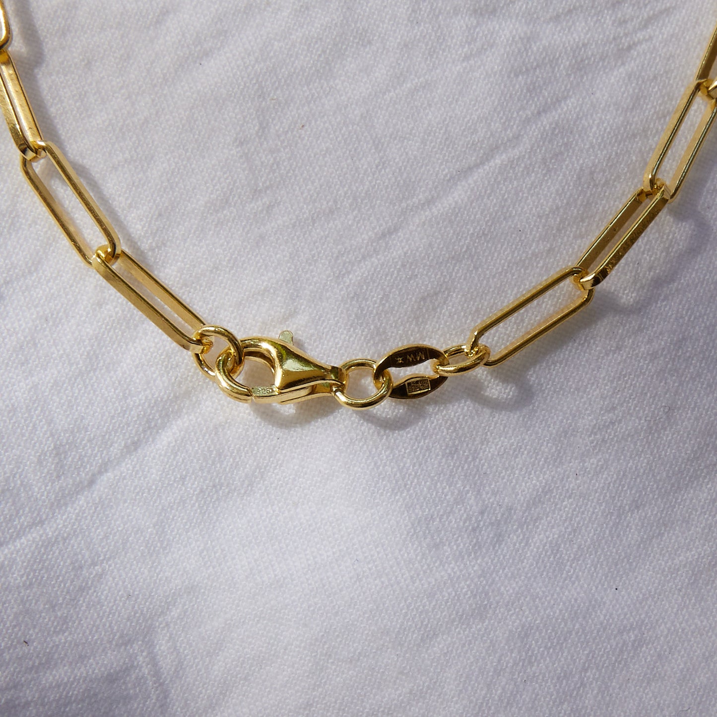 Large linked Gold Necklace