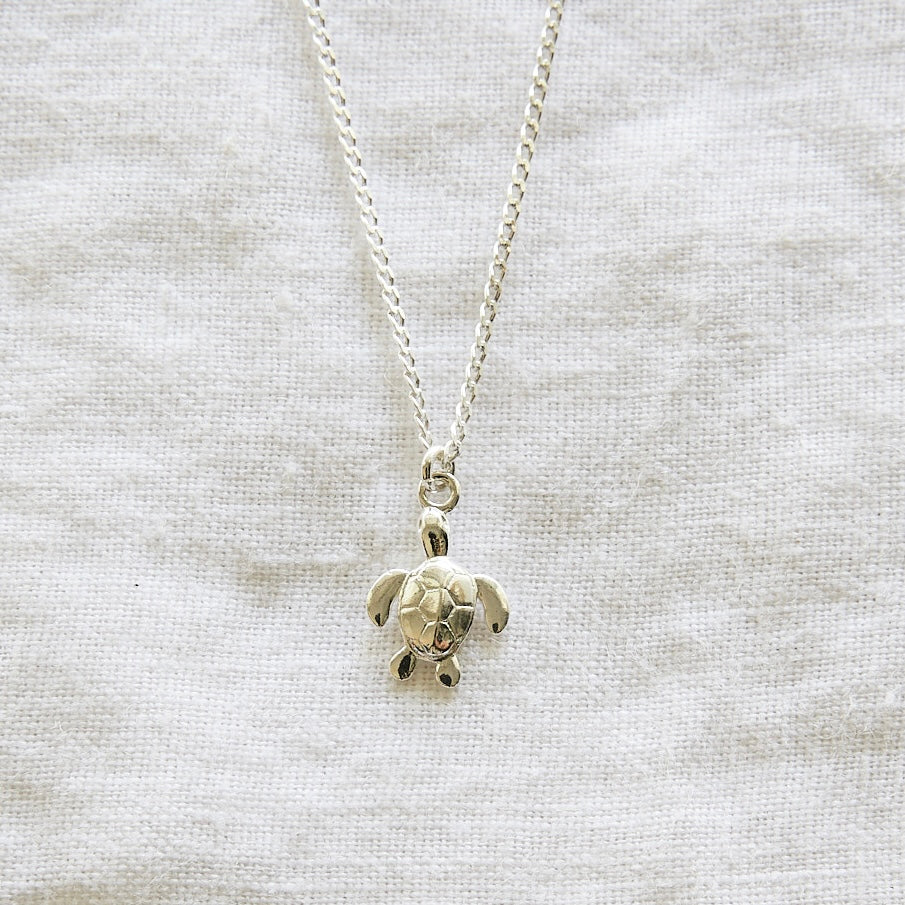 Turtle Necklace sterling silver
