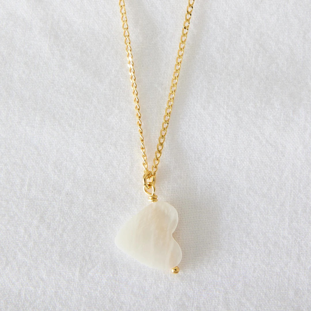 Heart necklace 24k Gold plated sterling silver