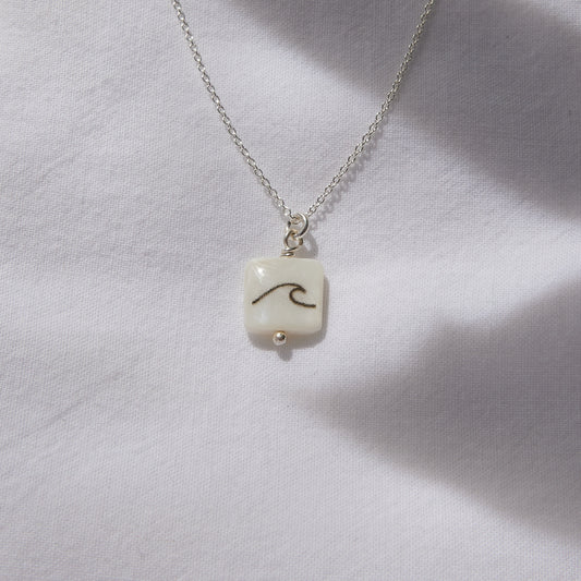 Wave necklace sterling silver