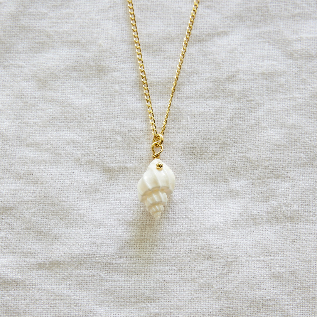 Natural Seashell 24k Gold Plated Chain