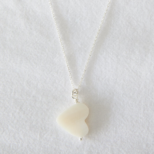 Heart necklace sterling silver