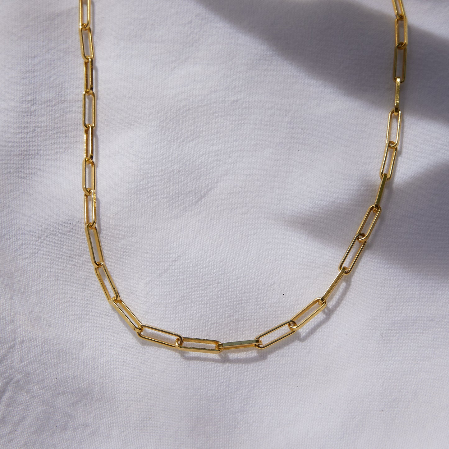 Large linked Gold Necklace