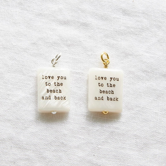 Pendentif Love you to the beach and back